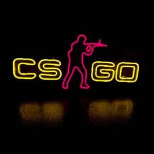 تابلو نئون گیمی طرح CS:GO