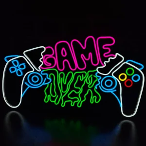 تابلو نئون گیمی طرح دسته Game Over