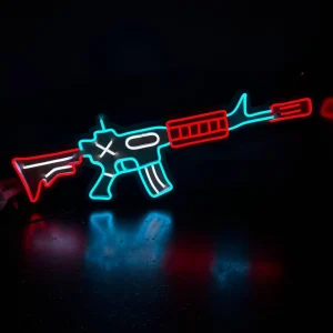 تابلو نئون گیمی طرح M4
